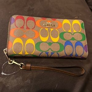 Brand new coach pride wristlet